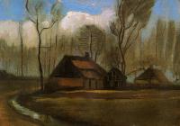 Gogh, Vincent van - Farmhouses among Trees